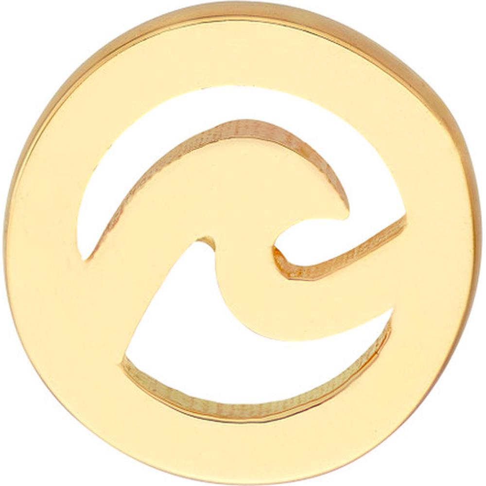Olas d'Oro - 14K Yellow Gold Wave Cutout Micro Stud Earrings