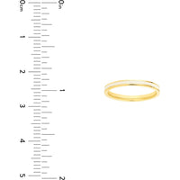 Olas d'Oro - 14K Yellow Gold White Enamel Band Ring - Size 7 - 1.80 Grams