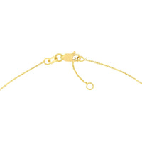Olas d'Oro - 14K Yellow Gold White Enamel Sideways Cross Bracelet - Adjustable