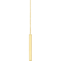 Olas d'Oro - 14K Yellow Gold Wide Bar Threader Earrings - 1.30 Grams Total Weight