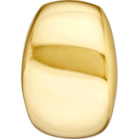 Olas d'Oro - 14K Yellow Gold Wide Dome Hoop Earrings - 2.60 Grams Total Weight