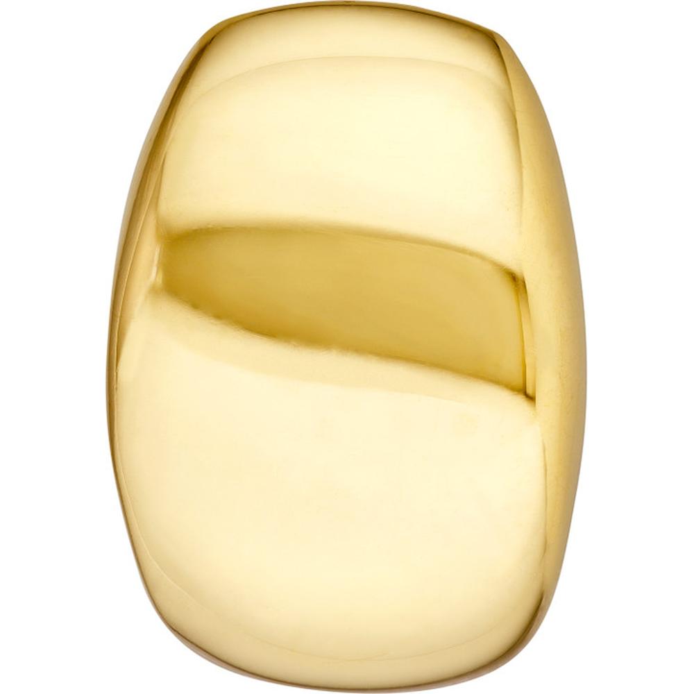 Olas d'Oro - 14K Yellow Gold Wide Dome Hoop Earrings - 2.60 Grams Total Weight