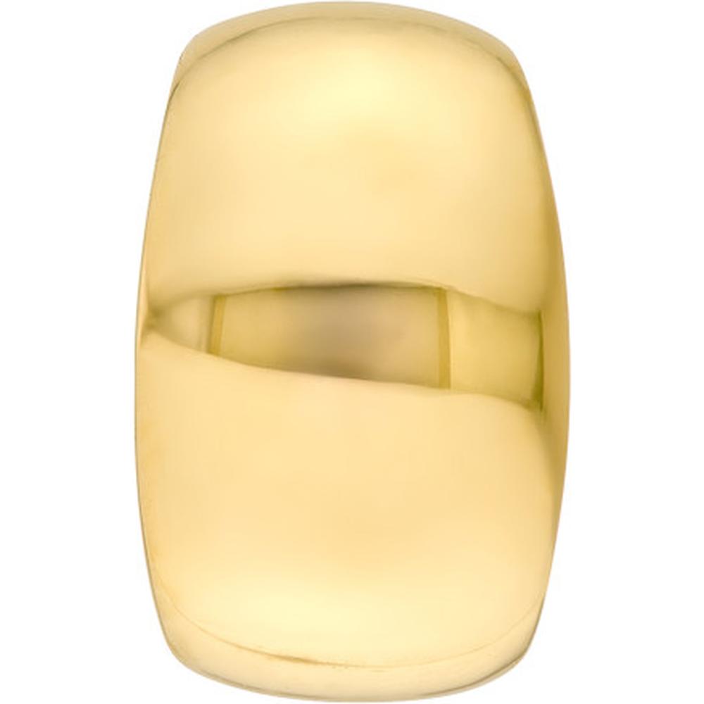 Olas d'Oro - 14K Yellow Gold Wide High Polished Earring Cuff - 2.96 Grams