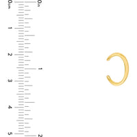 Olas d'Oro - 14K Yellow Gold Wide High Polished Earring Cuff - 2.96 Grams