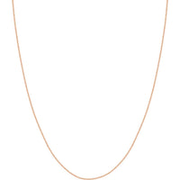 Olas d'Oro - 18K Rose Gold 18" Wheat Chain Necklace with Lobster Lock Closure - 2.65 grams