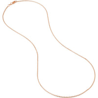 Olas d'Oro - 18K Rose Gold 30" Cable Chain Necklace with Lobster Lock - 5.14 Grams