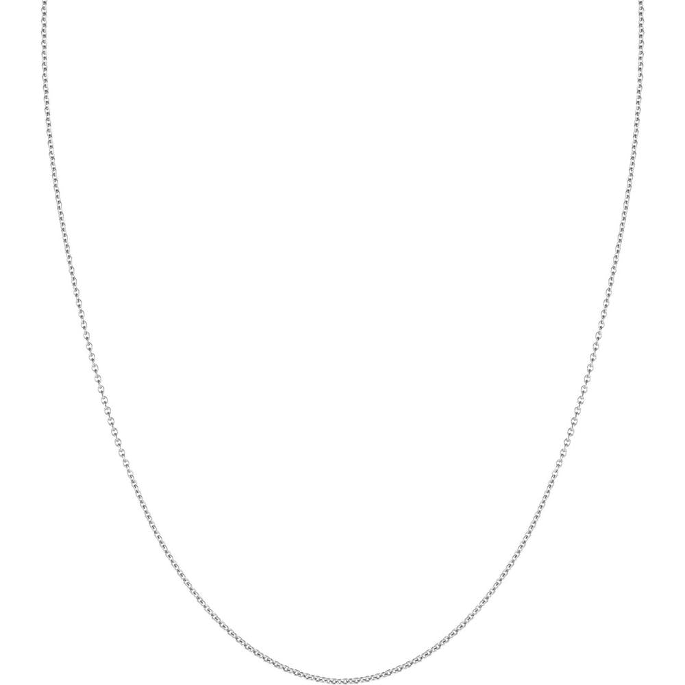 Olas d'Oro - 18K White Gold 1.5mm Cable Chain with Lobster Lock - 24" Necklace