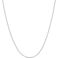 Olas d'Oro - 18K White Gold 16" Cable Chain Necklace with Lobster Clasp - 0.70mm Width
