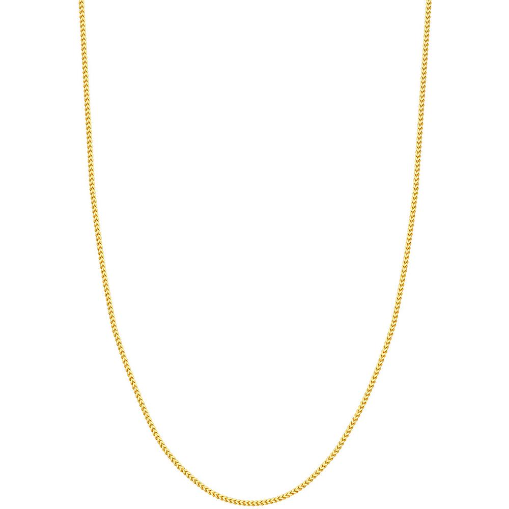 Olas d'Oro - 18K White Gold 24" Franco Chain Necklace with Lobster Clasp - 17.86g Average Weight