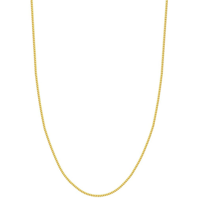 Olas d'Oro - 18K White Gold 24" Franco Chain Necklace with Lobster Clasp - 17.86g Average Weight