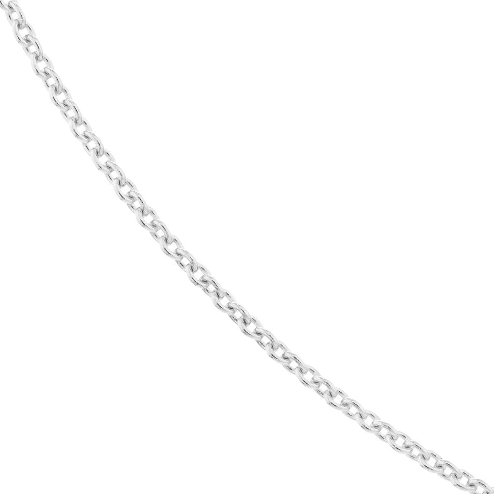 Olas d'Oro - 18K White Gold 24" Cable Chain Necklace with Lobster Clasp 1.05mm Width