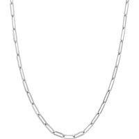 Olas d'Oro - 18K White Gold 24" Designer Long Link Chain - 18.72 Grams Total Weight