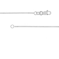 Olas d'Oro - 18K White Gold 30" Box Chain Necklace with Lobster Clasp - 0.96mm Width