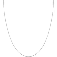 Olas d'Oro - 18K White Gold 30" Cable Chain Necklace with Lobster Lock - 5.14 Grams Total Weight