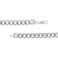 Olas d'Oro - 18K White Gold 8.70mm Miami Cuban Chain Bracelet - 8.50" Length - 34.16 Grams