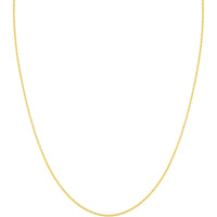 Olas d'Oro - 18K Yellow Gold 1.5mm Cable Chain Necklace - 24" with Lobster Lock