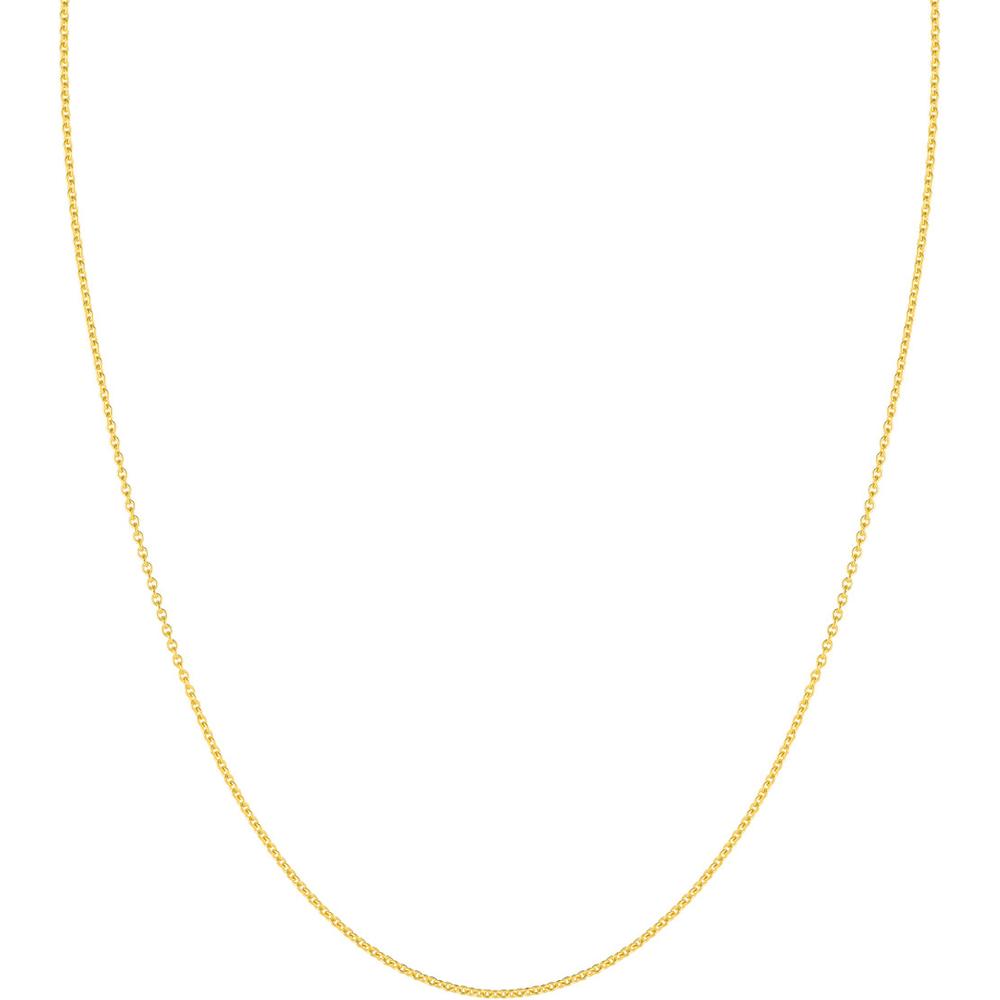 Olas d'Oro - 18K Yellow Gold 1.5mm Cable Chain Necklace - 24" with Lobster Lock