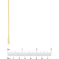 Olas d'Oro - 18K Yellow Gold 1.65mm Wheat Chain Necklace with Lobster Lock - 24" Length