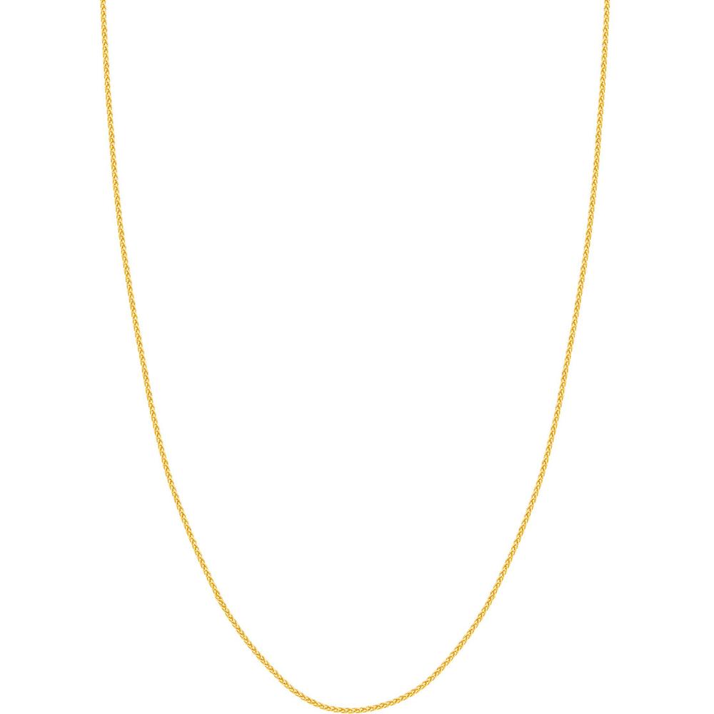 Olas d'Oro - 18K Yellow Gold 1.65mm Wheat Chain with Lobster Lock - 30" Necklace