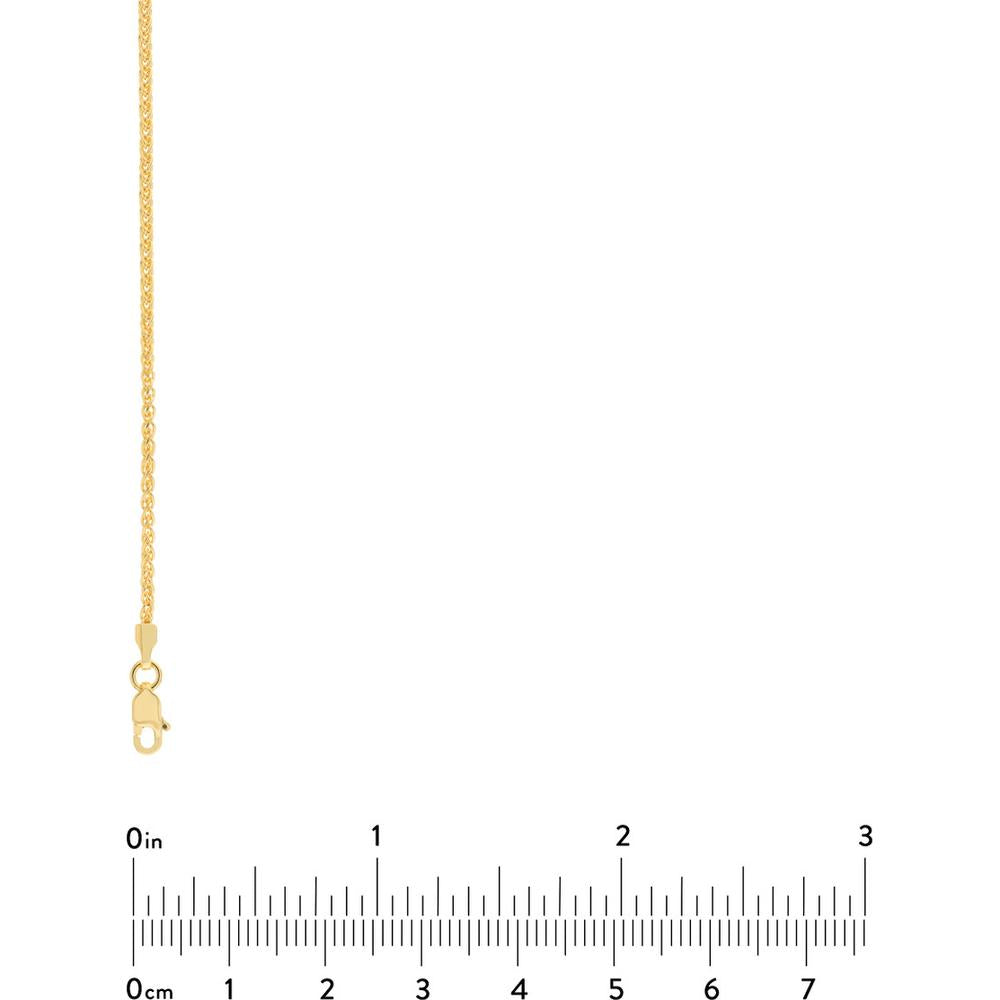 Olas d'Oro - 18K Yellow Gold 1.65mm Wheat Chain with Lobster Lock - 30" Necklace