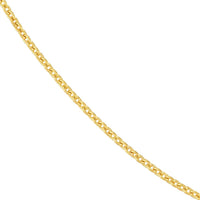 Olas d'Oro - 18K Yellow Gold 16" Cable Chain Necklace with Lobster Lock - 0.70mm Width
