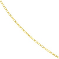 Olas d'Oro - 18K Yellow Gold 16" Paper Clip Chain Necklace with Lobster Lock 1.81 Grams