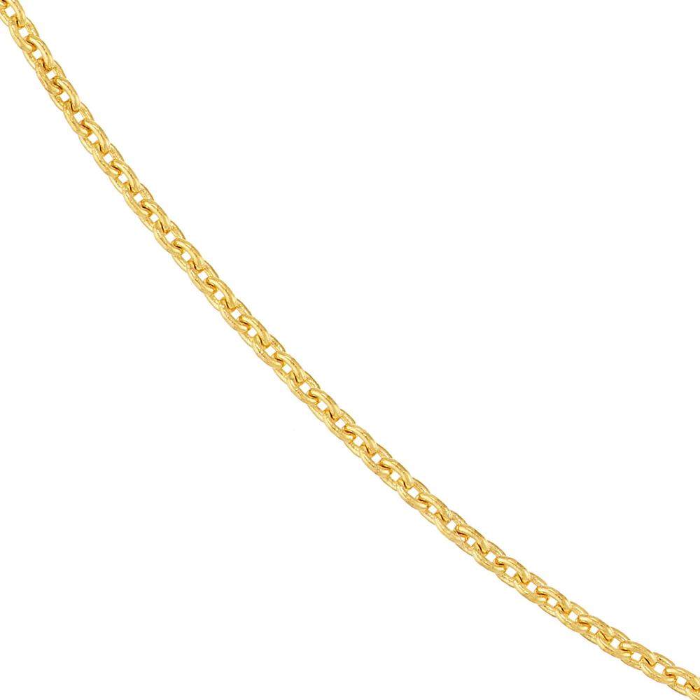 Olas d'Oro - 18K Yellow Gold 18" Cable Chain Necklace with Lobster Clasp - 0.70mm Width
