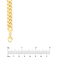 Olas d'Oro - 18K Yellow Gold 22" Miami Cuban Necklace with Pear Shape Lock - 140.19 Grams