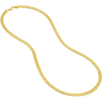 Olas d'Oro - 18K Yellow Gold 22" T-Miami Cuban Chain with Lobster Lock - 57.14 Grams