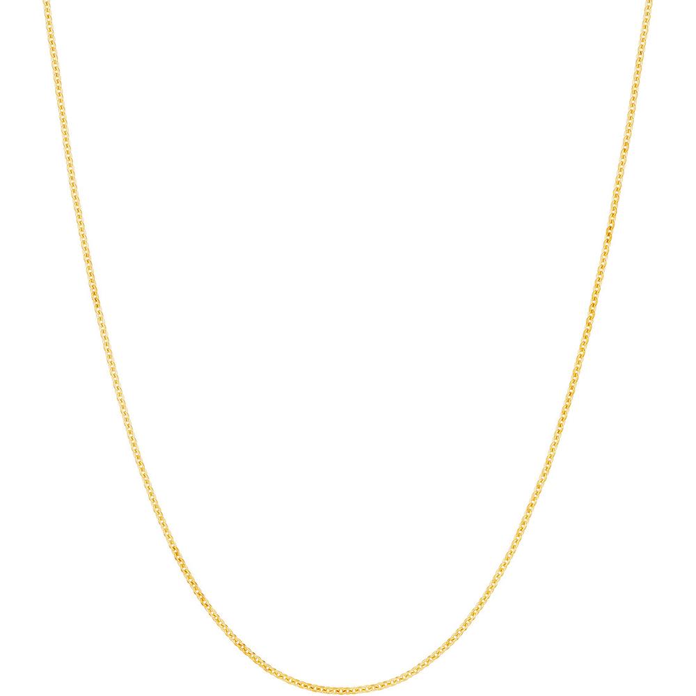 Olas d'Oro - 18K Yellow Gold 24" Cable Link Necklace with Lobster Clasp - 1.05mm Width