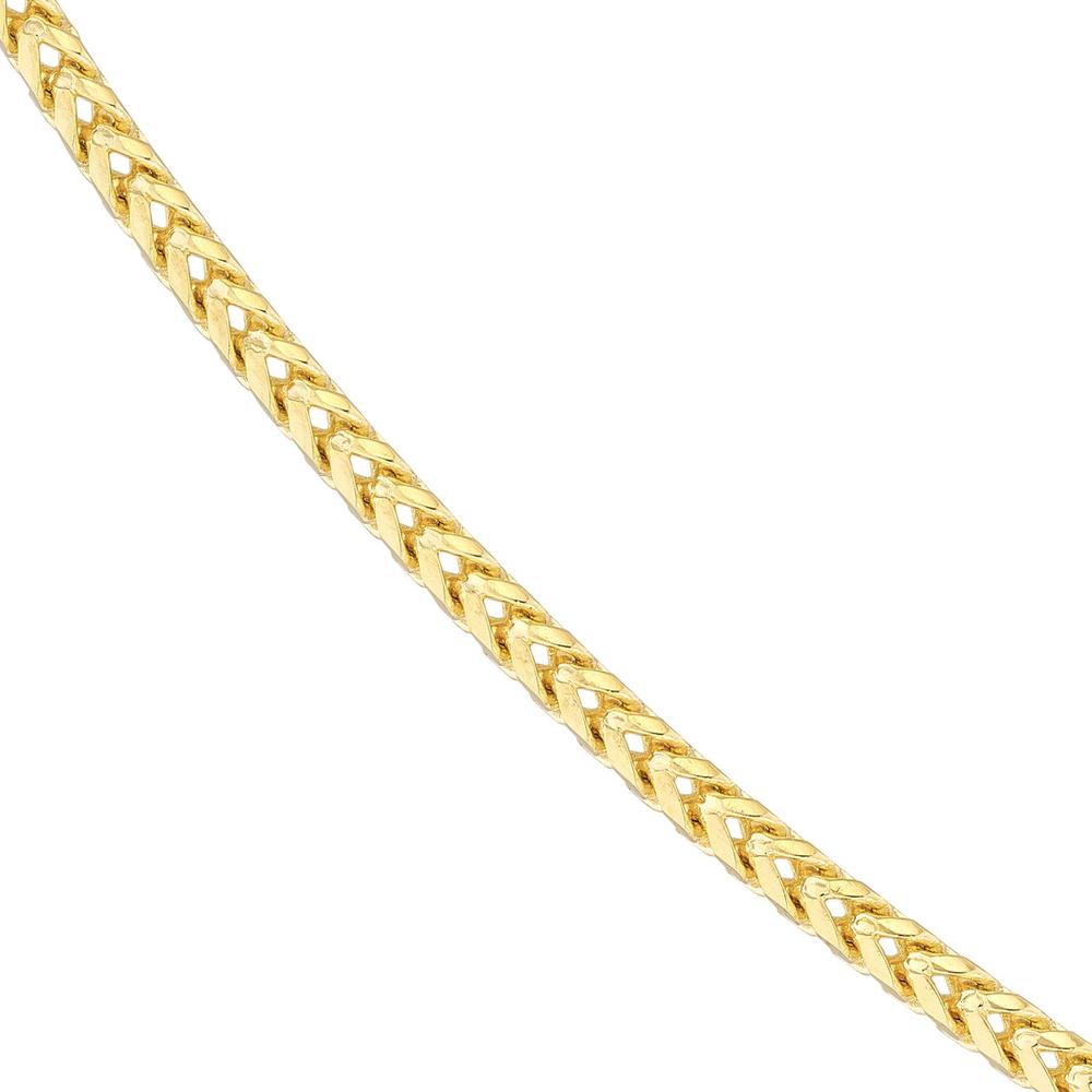 Olas d'Oro - 18K Yellow Gold 26" Franco Chain Necklace with Lobster Clasp - 27.71 Grams Total Weight