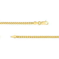 Olas d'Oro - 18K Yellow Gold 26" Franco Chain Necklace with Lobster Clasp - 27.71 Grams Total Weight