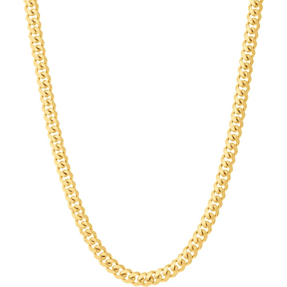 Olas d'Oro - 18K Yellow Gold 30" Miami Cuban Chain with Pear Shaped Lobster Lock - 172.17 Grams