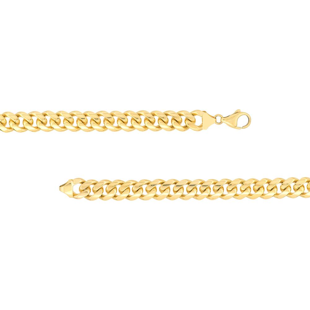Olas d'Oro - 18K Yellow Gold 30" Miami Cuban Chain with Pear Shaped Lobster Lock - 172.17 Grams