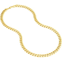 Olas d'Oro - 18K Yellow Gold 8.7mm Miami Cuban Link Chain Bracelet for Men 34.16 Grams Weight