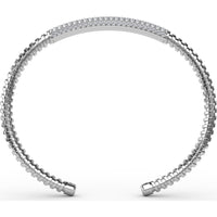 Open Cuff Bangle with Pavé Set Round Diamonds by Fana - 1.49 Carat Total Diamond Weight