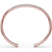 Open Cuff Bangle with Pavé Set Round Diamonds by Fana - 1.49 Carat Total Diamond Weight