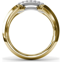 Openwork Band with Pavé Set Round Diamonds by Fana - 0.24 Carat Total Diamond Weight