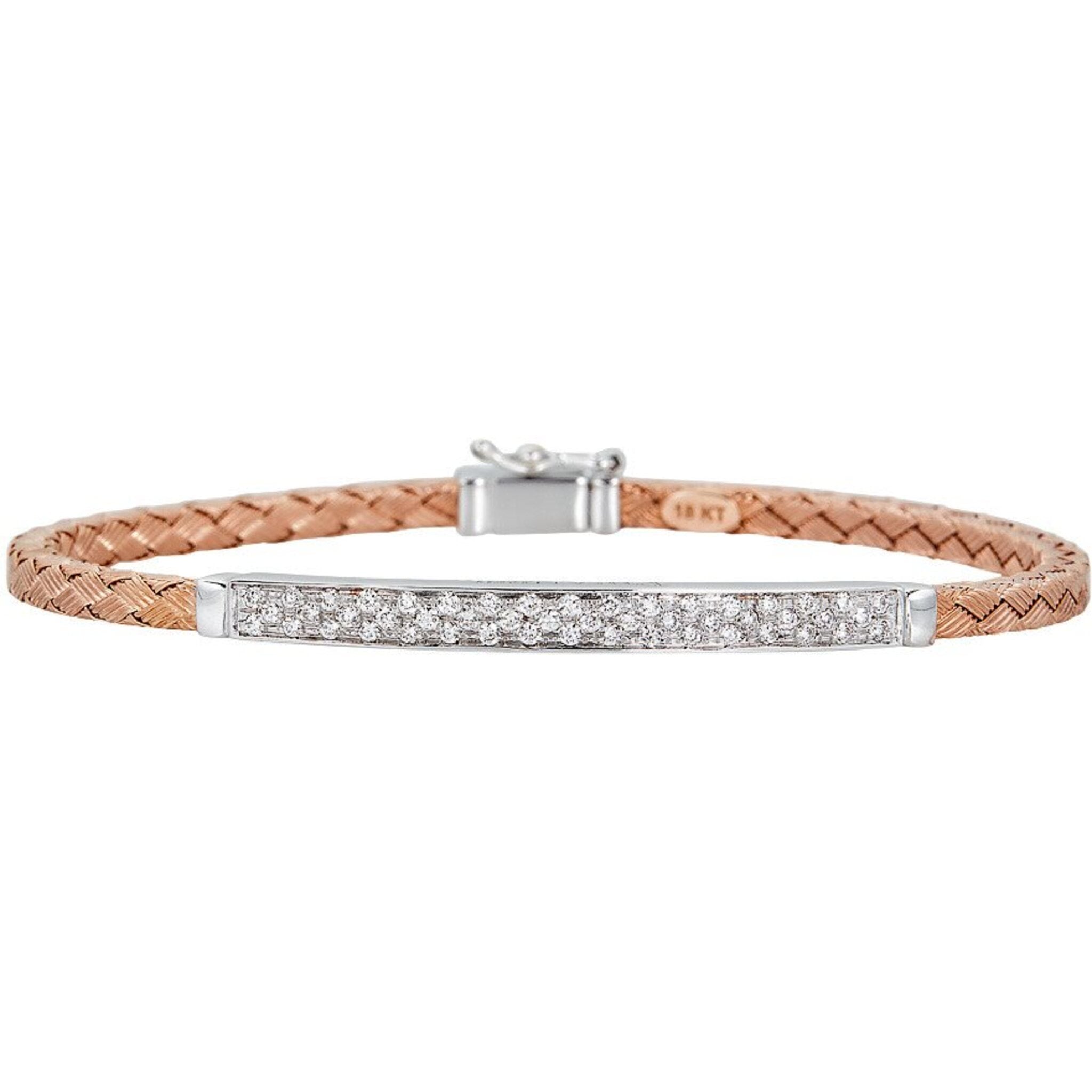 Braided diamond sale bracelet