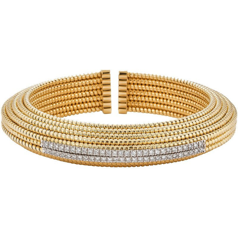 Piranesi - Oro Coil Bracelet in Yellow Gold - 18K Yellow Gold