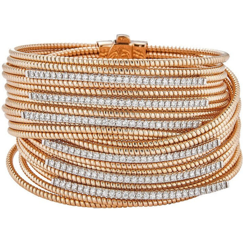 Piranesi - Oro Coil Bracelet Wide in Rose Gold - 18K Rose Gold