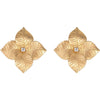 Piranesi - Oro Large Flower Earrings in Yellow Gold - 18K Yellow Gold