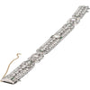 Oscar Heyman Vintage Art Deco Platinum Diamond and Emerald Bracelet - 7.00 Carat Total Gem Weight