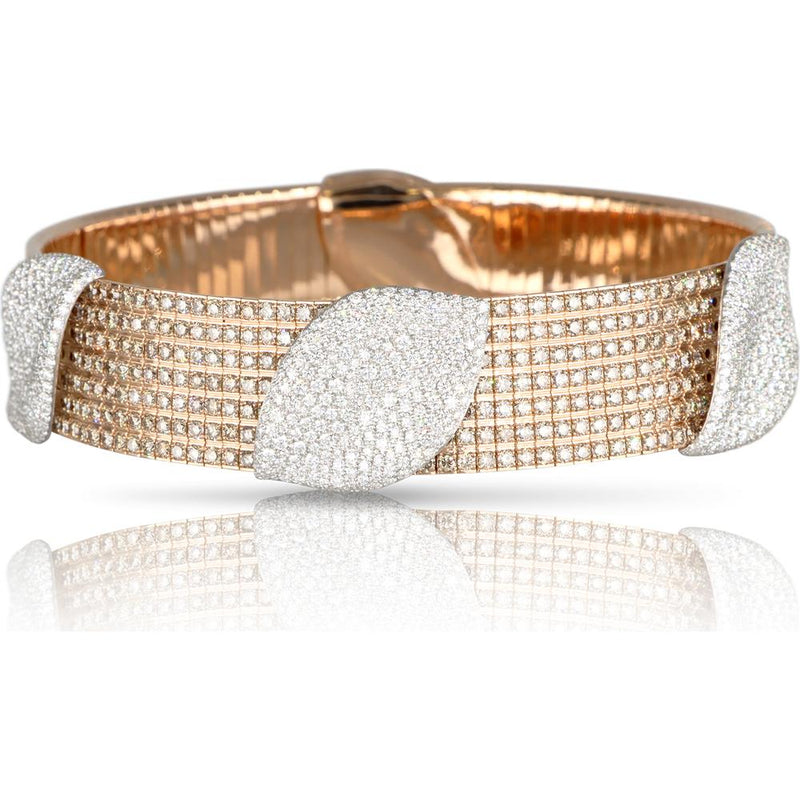 Pasquale Bruni Aleluiá Choker in 18K Rose and White Gold With White and Champagne Diamonds