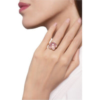 Pasquale Bruni Bon Ton Ring Rose Quartz &amp; Diamonds