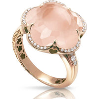 Pasquale Bruni Bon Ton Ring Rose Quartz &amp; Diamonds