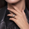 Pasquale Bruni BonTon Ring 18k Rose Gold, Rock Crystal &amp; Diamonds