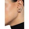 Pasquale Bruni Petit Garden Earrings in 18K Rose Gold With White and Champagne Diamonds