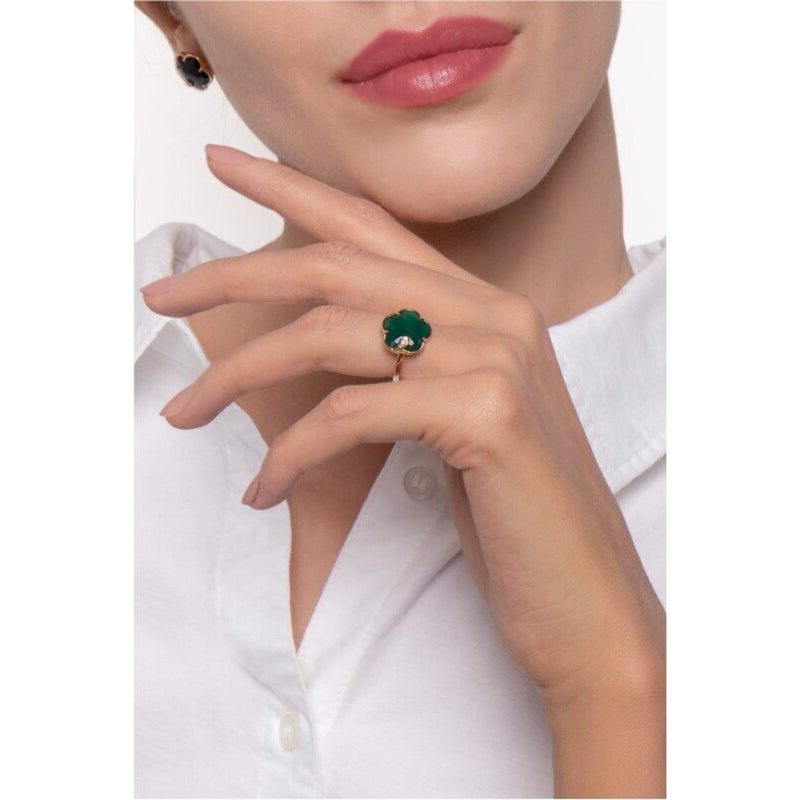 Pasquale Bruni Petit Joli Ring with Green Agate &amp; Diamonds
