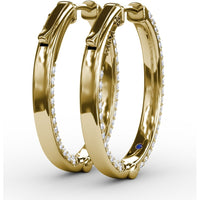 Pavé Diamond Hoop Earrings by Fana - 2.02 Carat Total Diamond Weight